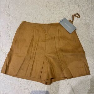 ANTONIO MELANI Tan High Waist Women's Shorts